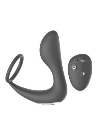 Stimulateur de prostate télécommandé avec micro décharge électrique et avec option commande vocale JUNO - WS-NV526