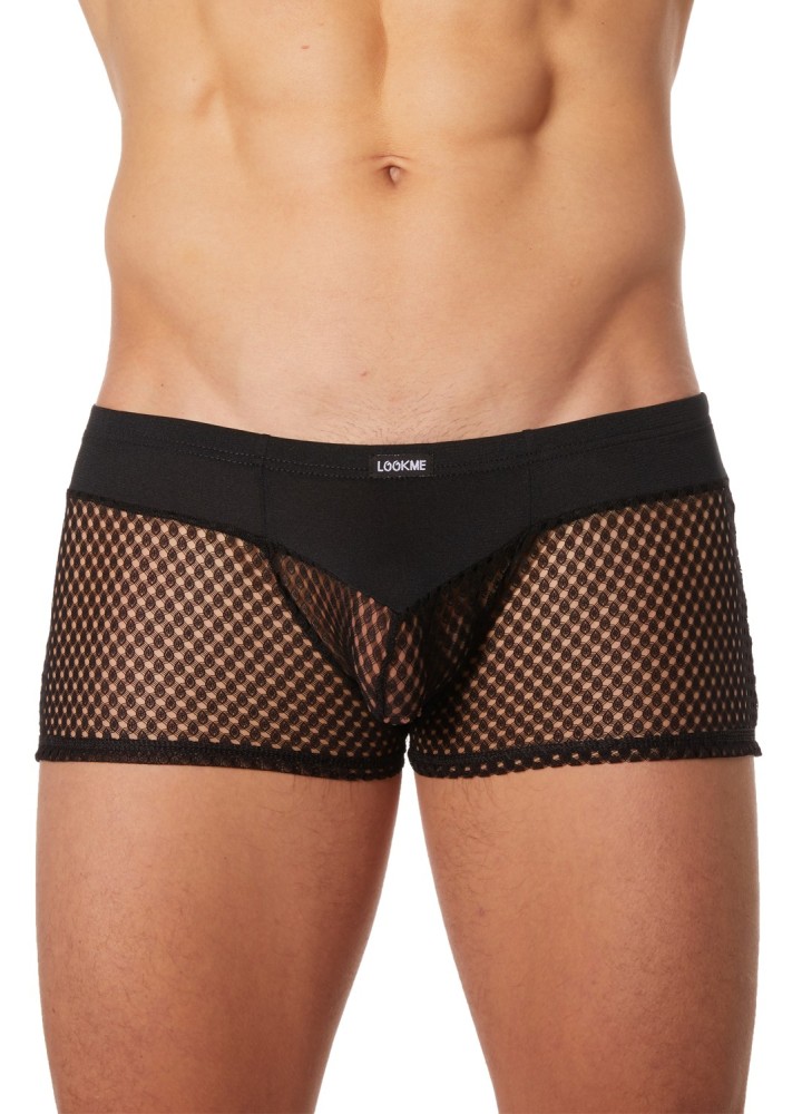 Boxer noir filet et opacité - LM21-67ABLK