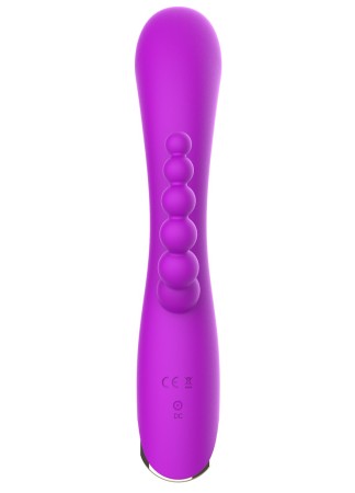 Vibromasseur triple stimulation très puissant violet USB - WS-NV062PUR