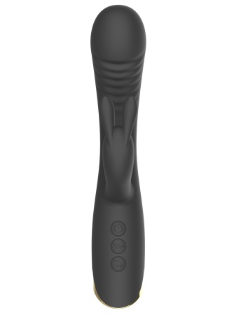 Vibromasseur triple stimulation très puissant noir USB - WS-NV062BLK