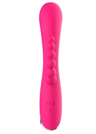 Vibromasseur triple stimulation très puissant rose USB - WS-NV062PNK