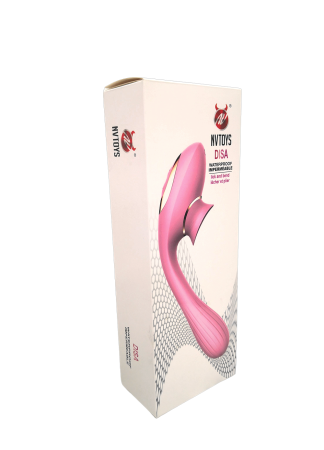 2 en 1 Stimulateur de clitoris avec langue et vibromasseur pour G USB flexible violet DISA - WS-NV025