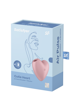 Stimulateur de clitoris USB en forme de cœur Cuttie Heart Satisfyer - CC597796