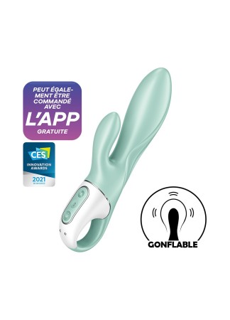 Vibromasseur rabbit gonflant connecté, USB Air Pump Bunny 5 Satisfyer - CC597801