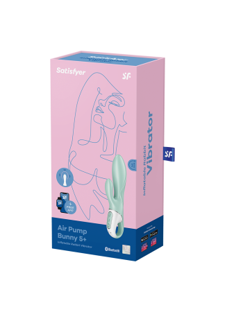 Vibromasseur rabbit gonflant connecté, USB Air Pump Bunny 5 Satisfyer - CC597801