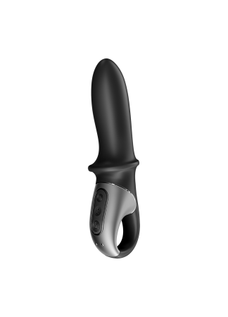 Vibromasseur noir USB, chauffant et connecté Hot Passion Satisfyer - CC597790