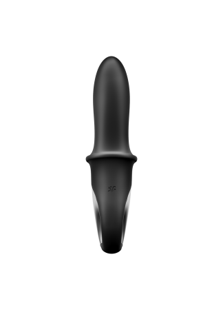 Vibromasseur noir USB, chauffant et connecté Hot Passion Satisfyer - CC597790