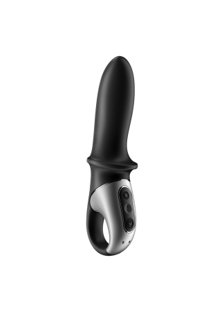 Vibromasseur noir USB, chauffant et connecté Hot Passion Satisfyer - CC597790