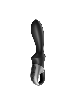 Vibromasseur noir USB, chauffant et connecté Heat Climax Satisfyer - CC597789