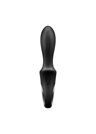 Vibromasseur noir USB, chauffant et connecté Heat Climax Satisfyer - CC597789