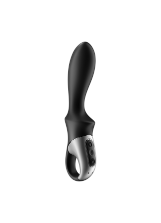 Vibromasseur noir USB, chauffant et connecté Heat Climax Satisfyer - CC597789