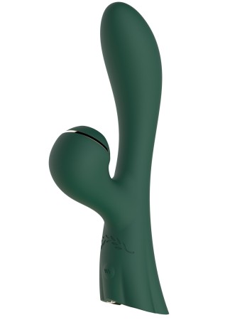 Vibromasseur double stimulation point G et clitoris par vibrations membrane vert USB - FAIRYGREEN