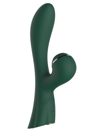 Vibromasseur double stimulation point G et clitoris par vibrations membrane vert USB - FAIRYGREEN