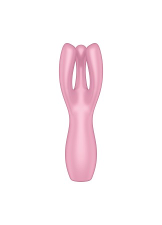 Vibromasseur point G avec stimulateur de clitoris USB rose Threesome 3 Satisfyer - CC597778