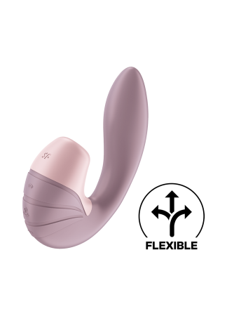 2 en 1 Vibromasseur point G avec stimulateur clitoris USB rose Supernova Satisfyer - CC597780