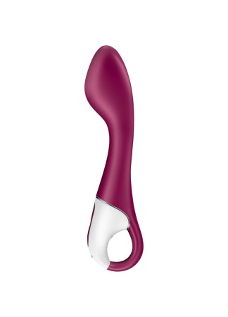 Vibromasseur point G chauffant connecté USB rouge Hot Spot Satisfyer - CC597782