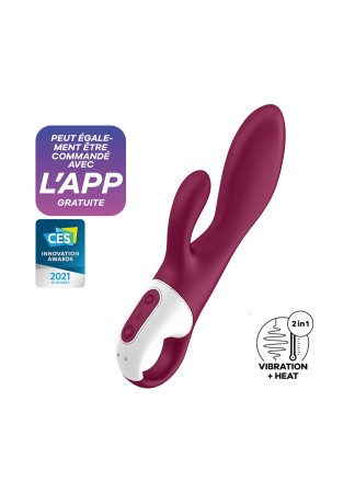 Rabbit chauffant connecté USB rouge Heated Affair Satisfyer - CC597783