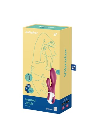 Rabbit chauffant connecté USB rouge Heated Affair Satisfyer - CC597783