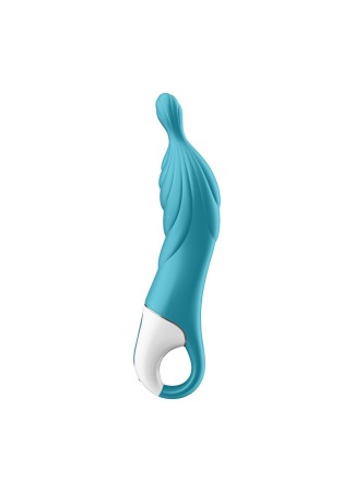 Vibromasseur rainuré Point A couleur turquoise A-Mazing 2 Satisfyer - CC597767