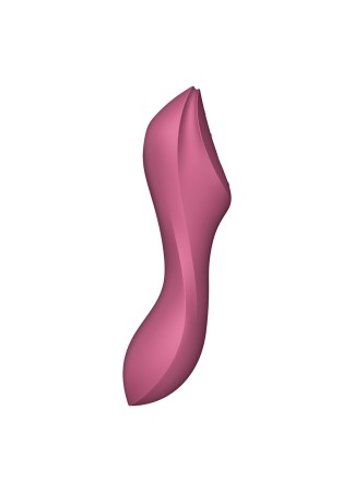 2 en 1 Stimulateur de clitoris et vibromasseur Curvy Trinity 3 rouge Satisfyer - CC597772