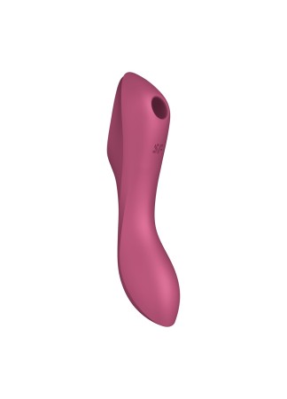 2 en 1 Stimulateur de clitoris et vibromasseur Curvy Trinity 3 rouge Satisfyer - CC597772