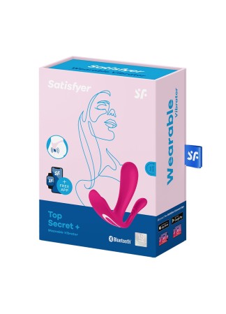 3 en 1 Vibromasseurs et stimulateur clitoridien rose connecté Top Secret  Satisfyer - CC597755