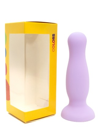 Plug anal ventouse violet pastel taille M - A-001-M-PUR