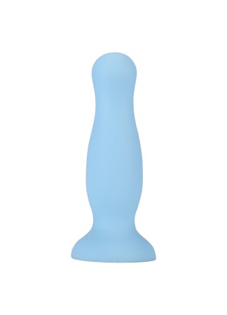 Plug anal ventouse bleu pastel taille S - A-001-S-BLU