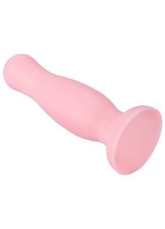 Plug anal ventouse rose pastel taille S - A-001-S-PNK