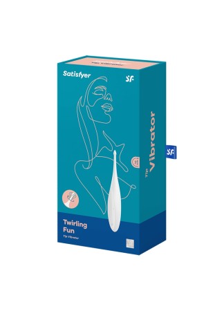 Stimulateur polyvalent pour zone ciblé blanc USB, Twirling Fun Satisfyer - CC597725