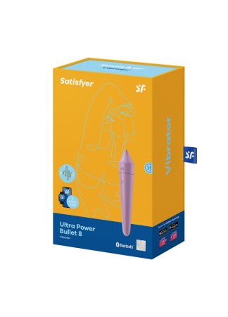 Vibromasseur connecté lilas USB Ultra Power Bullet 8 Satisfyer - CC597745