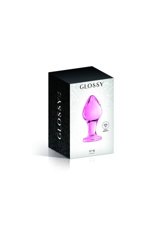 Plug anal boule en verre rose  n°31 Glossy - CC532071050