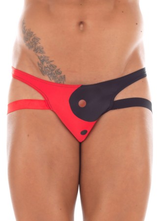 Jock strap rouge noir Tao - LM18-27BRD