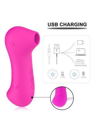 Stimulateur clitoridien par une vibration par membrane  USB Fushia - CR-VO005FUS