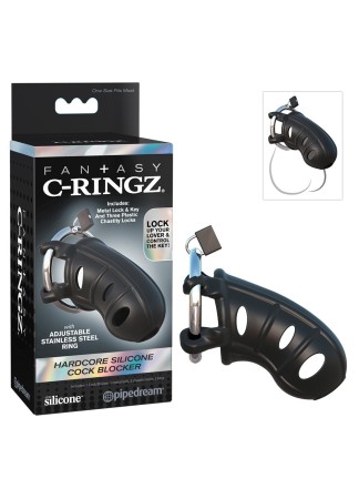 Cage de chasteté en silicone pour pénis C-Ringz - R542539