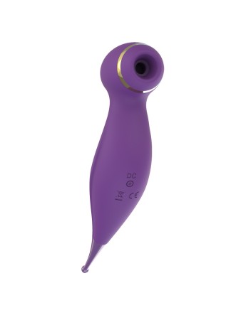 Oiseau du Paradis - Vibromasseur 2 en 1 avec vibration clitoridienne par membrane et embout stimulateur violet - CR-820PUR