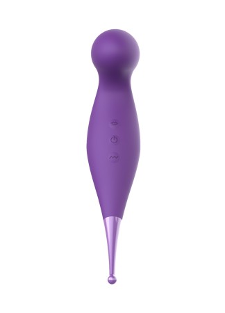 Oiseau du Paradis - Vibromasseur 2 en 1 avec vibration clitoridienne par membrane et embout stimulateur violet - CR-820PUR