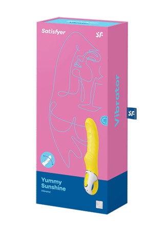 Vibromasseur en silicone waterproof USB Yummy Sunshine Satisfyer - CC597178