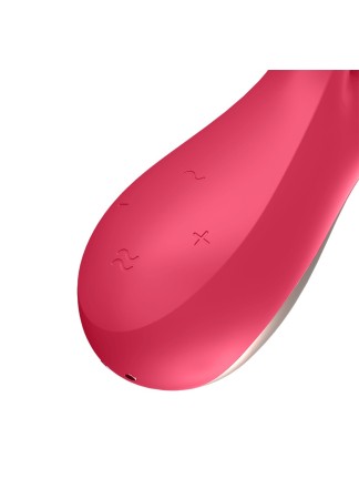 Vibromasseur rabbit rouge connecté Mono Flex Satisfyer - CC5972440050