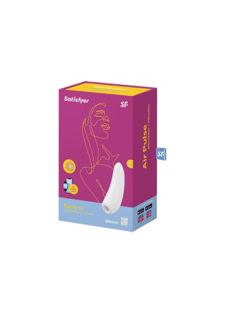 Stimulateur clitoridien connecté blanc Curvy 1 Satisfyer - CC5972390020