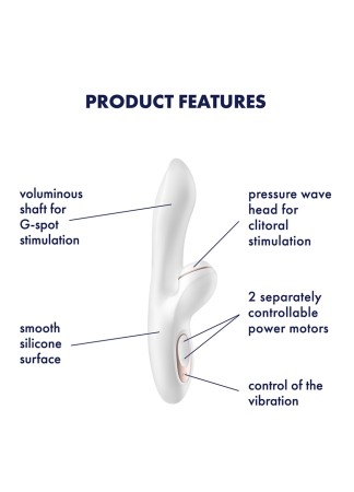 Vibromasseur rabbit blanc Pro G-spot Satisfyer - CC597126