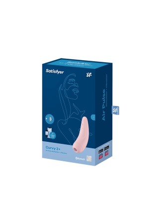 Stimulateur clitoridien connecté rose Curvy 2 Satisfyer - CC5972400050