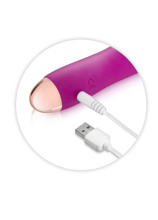 Vibromasseur rose lisse 7 vitesses USB - CC5740160050