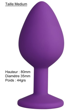 Plug bijou violet Medium - DB-RY068PUR