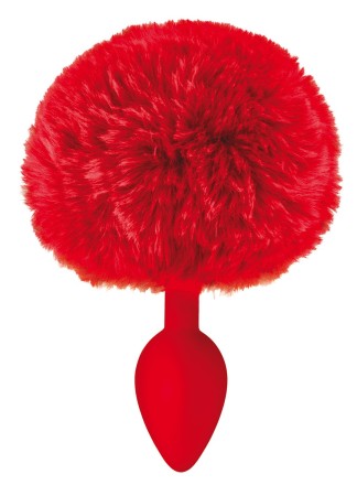 Plug anal pompon rouge - CC5700910030