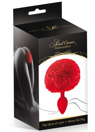 Plug anal pompon rouge - CC5700910030