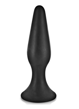 Plug anal noir 15cm avec ventouse - CC5700403010