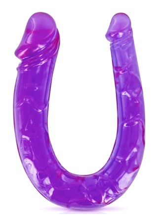 Double dong gode fléxible violet 29.5cm - CC570045