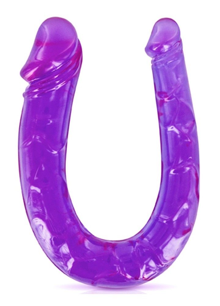 Double dong gode fléxible violet 29.5cm - CC570045