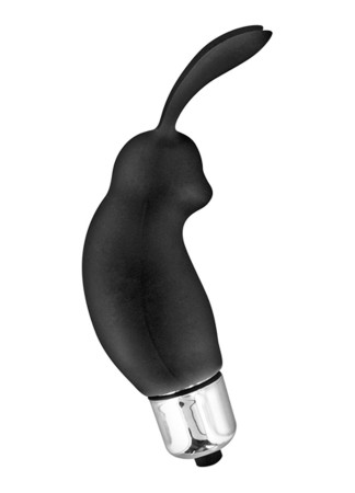 Stimulateur de clitoris vibrant noir rabbit - CC5730010010